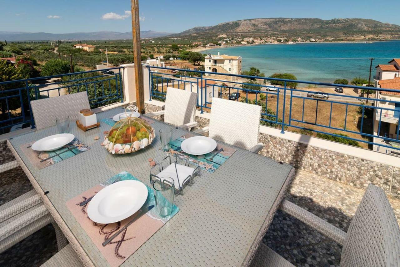 Seaview Flat Steps To The Beach Karavostasi  Exterior foto