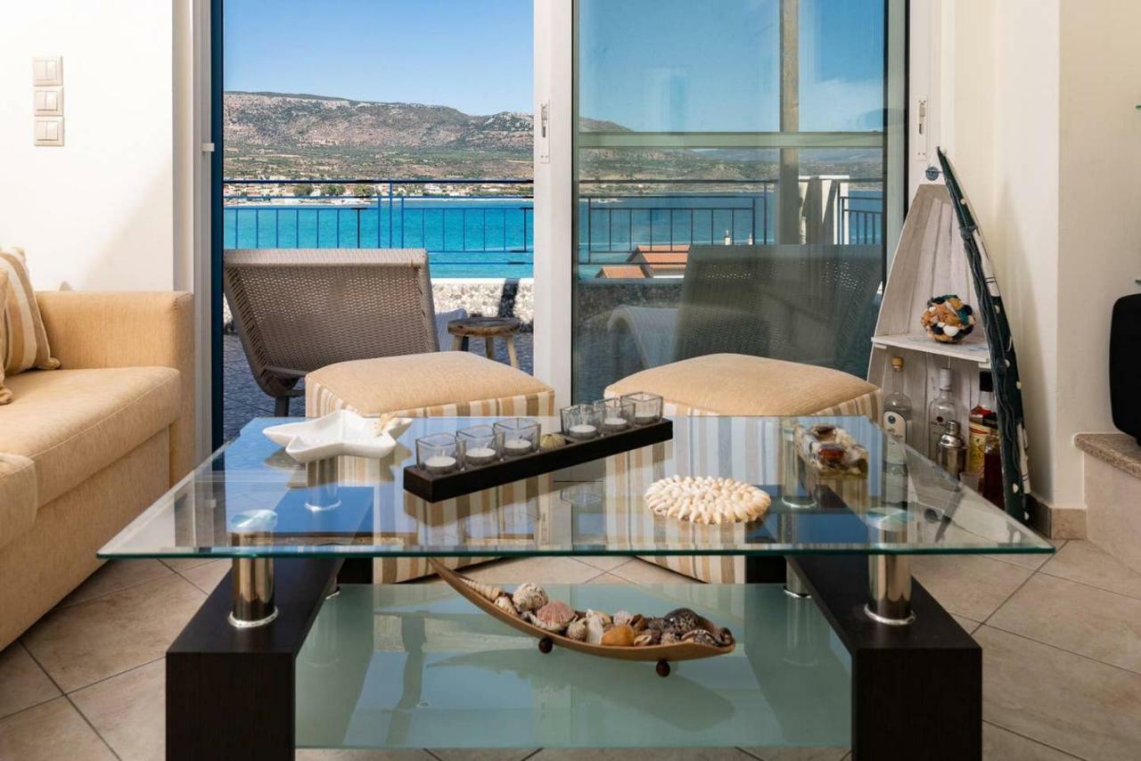 Seaview Flat Steps To The Beach Karavostasi  Exterior foto