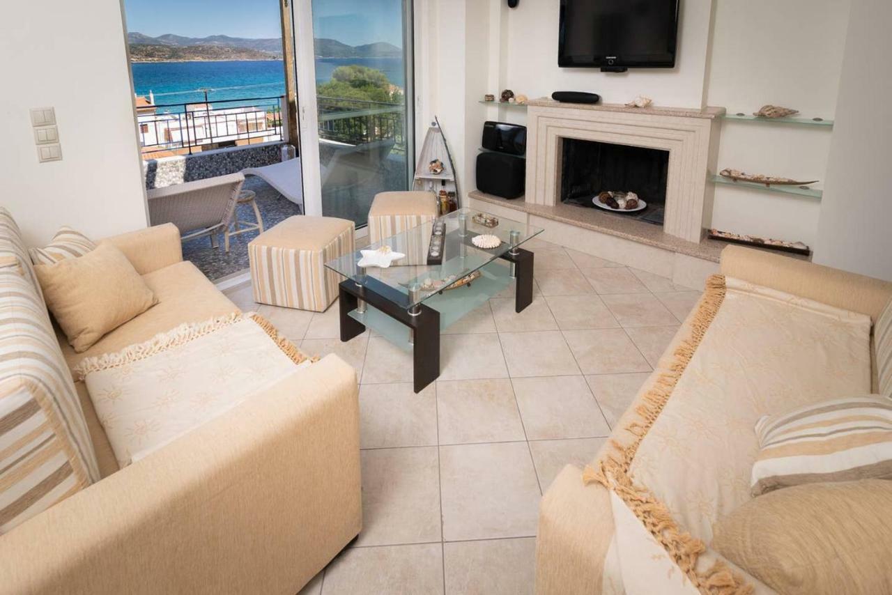 Seaview Flat Steps To The Beach Karavostasi  Exterior foto